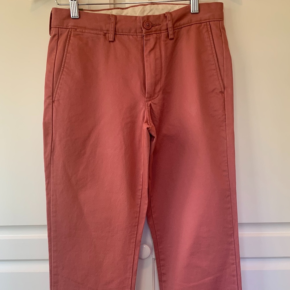 J Crew Urban slim-fit dusty red khaki